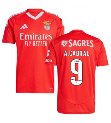 Benfica Arthur Cabral #9 Hemmatröja 2024-25 Kortärmad